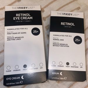 The Inkey List Retinol Eye Cream & Retinol Face Serum Bundle